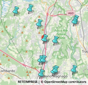 Mappa Via Ruzzella, 21041 Albizzate VA, Italia (4.87692)