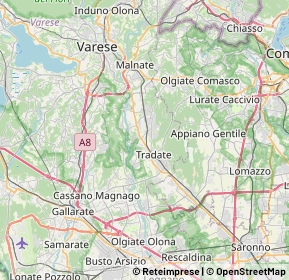 Mappa 21040 Castiglione Olona VA, Italia (8.4655)
