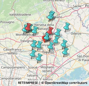 Mappa Via Ugo Foscolo, 31050 Ponzano Veneto TV, Italia (10.9805)