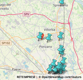 Mappa Via Ugo Foscolo, 31050 Ponzano Veneto TV, Italia (5.889)