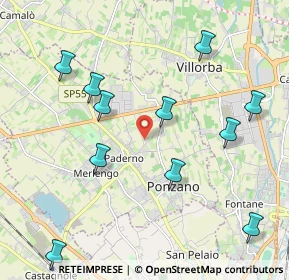 Mappa Via Ugo Foscolo, 31050 Ponzano Veneto TV, Italia (2.44333)