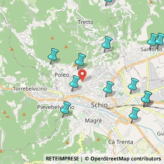 Mappa Via Boggiole, 36015 Schio VI, Italia (2.61462)