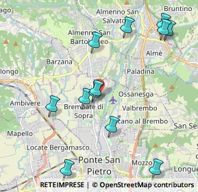 Mappa Via XXIV Maggio, 24030 Brembate di Sopra BG, Italia (2.235)