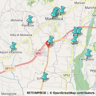 Mappa Via dell'Industria, 36060 Pianezze VI, Italia (2.63333)