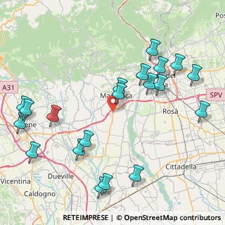 Mappa Via dell'Industria, 36060 Pianezze VI, Italia (9.899)