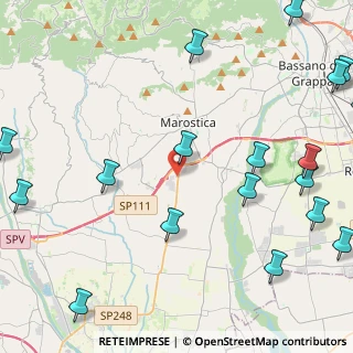 Mappa Via dell'Industria, 36060 Pianezze VI, Italia (6.6925)