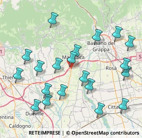 Mappa Via dell'Industria, 36060 Pianezze VI, Italia (8.8565)