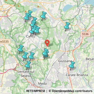 Mappa Via Ugo Foscolo, 22063 Cantù CO, Italia (4.3925)