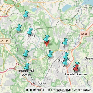 Mappa Via Ugo Foscolo, 22063 Cantù CO, Italia (4.87462)