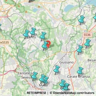 Mappa Via Ugo Foscolo, 22063 Cantù CO, Italia (6.5785)
