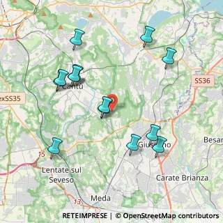 Mappa Via Ugo Foscolo, 22063 Cantù CO, Italia (4.00714)