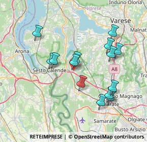 Mappa Via Giuseppe di Vittorio, 21029 Vergiate VA, Italia (7.09214)