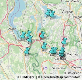 Mappa Via Giuseppe di Vittorio, 21029 Vergiate VA, Italia (7.366)