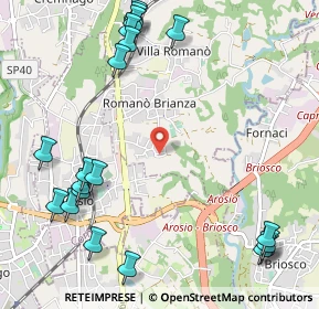 Mappa Via Fabio Filzi, 22044 Inverigo CO, Italia (1.422)