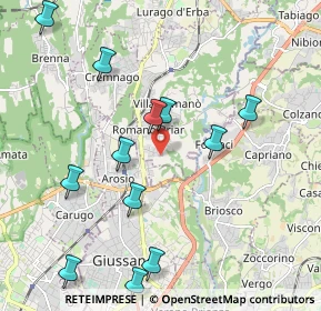 Mappa Via Fabio Filzi, 22044 Inverigo CO, Italia (2.22583)