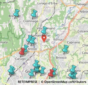 Mappa Via Fabio Filzi, 22044 Inverigo CO, Italia (2.8365)