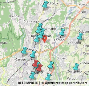 Mappa Via Fabio Filzi, 22044 Inverigo CO, Italia (2.12412)