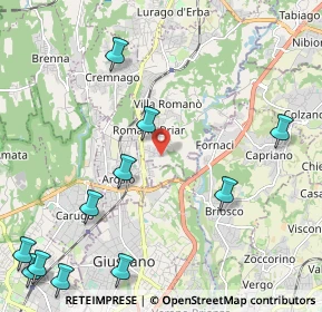 Mappa Via Fabio Filzi, 22044 Inverigo CO, Italia (2.92364)