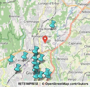 Mappa Via Fabio Filzi, 22044 Inverigo CO, Italia (2.6065)
