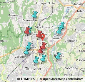 Mappa Via Fabio Filzi, 22044 Inverigo CO, Italia (1.67154)