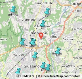 Mappa Via Fabio Filzi, 22044 Inverigo CO, Italia (2.34909)