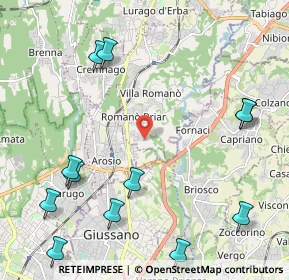 Mappa Via Fabio Filzi, 22044 Inverigo CO, Italia (2.78917)