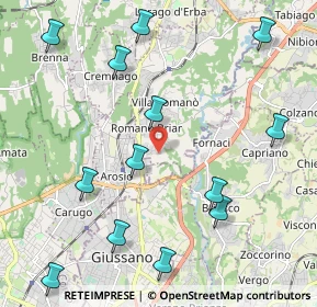 Mappa Via Fabio Filzi, 22044 Inverigo CO, Italia (2.52462)