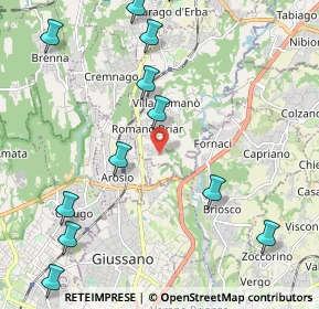 Mappa Via Fabio Filzi, 22044 Inverigo CO, Italia (2.68083)