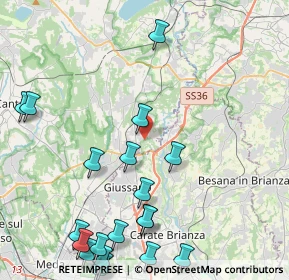 Mappa Via Fabio Filzi, 22044 Inverigo CO, Italia (5.709)