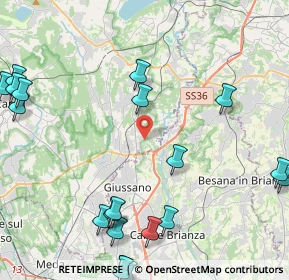 Mappa Via Fabio Filzi, 22044 Inverigo CO, Italia (5.9935)
