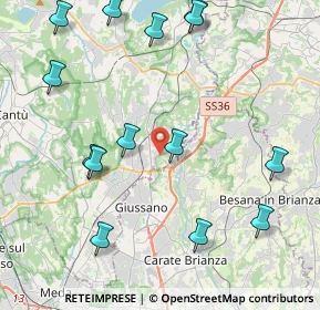 Mappa Via Fabio Filzi, 22044 Inverigo CO, Italia (4.985)