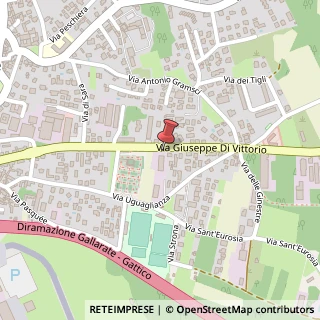 Mappa Via Giuseppe di Vittorio, 58, 21029 Vergiate, Varese (Lombardia)