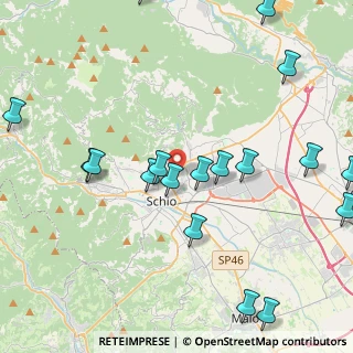 Mappa Via Compagni Dino, 36015 Schio VI, Italia (5.39947)