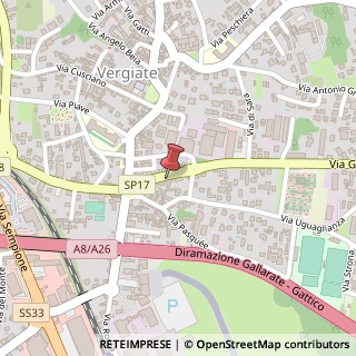 Mappa Via Giuseppe di Vittorio, 16, 21029 Vergiate, Varese (Lombardia)