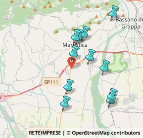 Mappa Via San Vito, 36063 Marostica VI, Italia (3.65182)