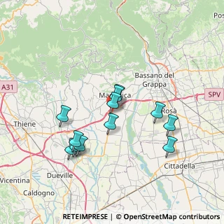 Mappa Via San Vito, 36063 Marostica VI, Italia (6.4475)