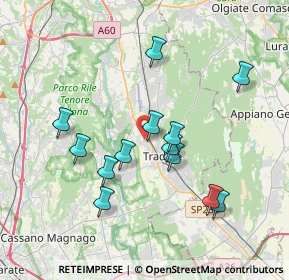 Mappa Via Brodolini Giacomo, 21049 Tradate VA, Italia (3.44308)