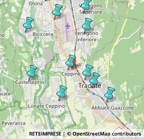 Mappa Via Brodolini Giacomo, 21049 Tradate VA, Italia (2.64133)