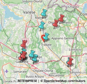 Mappa Via Giacomo Brodolini, 21049 Tradate VA, Italia (8.64353)