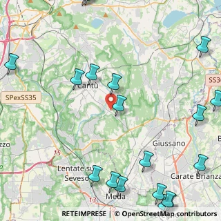 Mappa Via Umbria, 22063 Cantù CO, Italia (6.655)