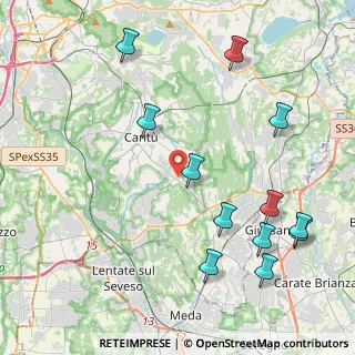Mappa Via Umbria, 22063 Cantù CO, Italia (4.91667)