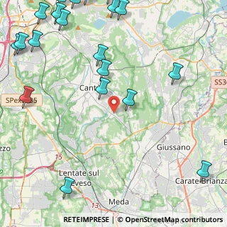 Mappa Via Umbria, 22063 Cantù CO, Italia (6.6485)