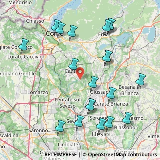 Mappa Via Umbria, 22063 Cantù CO, Italia (9.6525)