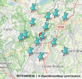 Mappa Arosio - Via Oberdan - Passaggio Livello, 22060 Arosio CO, Italia (3.49)