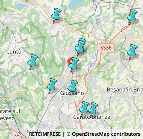Mappa Arosio - Via Oberdan - Passaggio Livello, 22060 Arosio CO, Italia (4.08727)