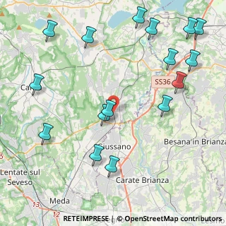 Mappa Arosio - Via Oberdan - Passaggio Livello, 22060 Arosio CO, Italia (5.32188)