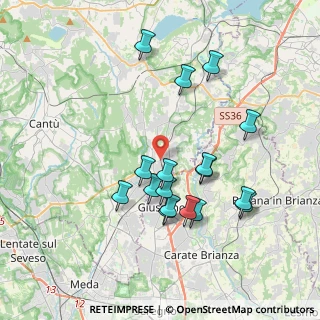 Mappa Arosio - Via Oberdan - Passaggio Livello, 22060 Arosio CO, Italia (3.60294)
