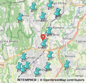 Mappa Arosio - Via Oberdan - Passaggio Livello, 22060 Arosio CO, Italia (2.51125)