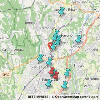 Mappa Arosio - Via Oberdan - Passaggio Livello, 22060 Arosio CO, Italia (1.91467)