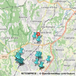 Mappa Arosio - Via Oberdan - Passaggio Livello, 22060 Arosio CO, Italia (3.032)